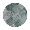 Rond patchwork vloerkleed - Dreams Mint - thumbnail 1