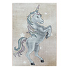 Kindervloerkleed Unicorn - Fleurtje Geel - thumbnail 1