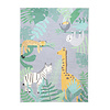 Kindervloerkleed - Jungle Giraffe Multicolor - thumbnail 1