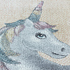 Rond kindervloerkleed Unicorn - Fleurtje Geel - thumbnail 4