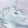 Rond kindervloerkleed Unicorn - Fleurtje Paars - thumbnail 4