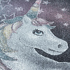Rond kindervloerkleed Unicorn - Fleurtje Grijs - thumbnail 4