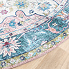 Rond vintage vloerkleed - Lily Oriental Blauw/Roze - thumbnail 4