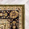 Perzisch tapijt - Rezah Medaillon Olijfgroen - thumbnail 3