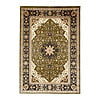 Perzisch tapijt - Rezah Medaillon Olijfgroen - thumbnail 1