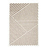 Modern binnen- en buitenkleed - Nori Lines Wit/Taupe - thumbnail 1
