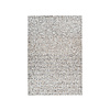 Leren patchwork vloerkleed - Filz 100 Grijs/Zilver - thumbnail 1