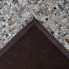 Leren patchwork vloerkleed - Filz 100 Grijs/Zilver - thumbnail 4
