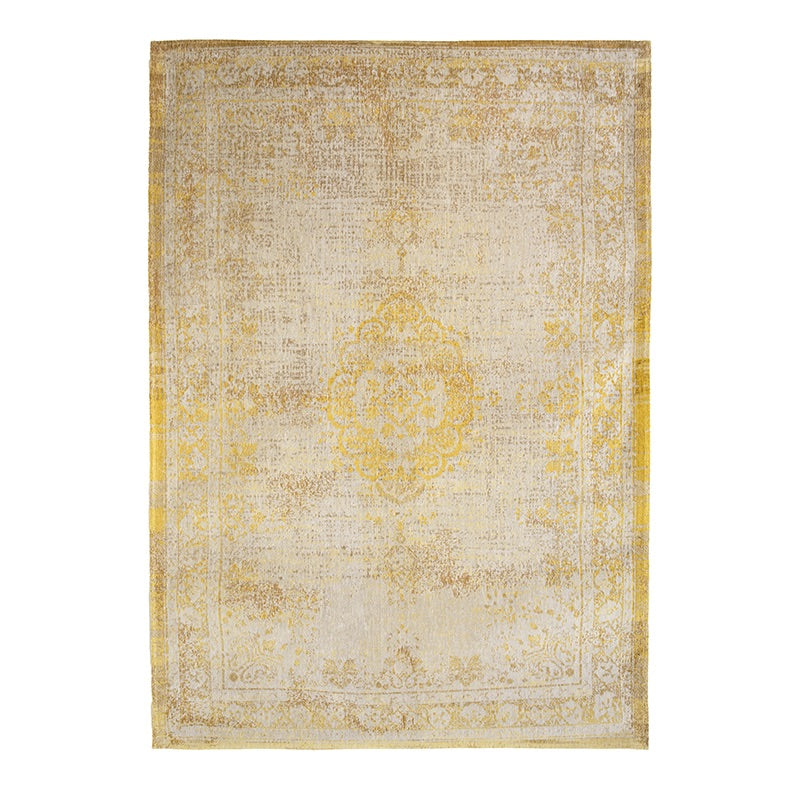 Vintage vloerkleed - Fading World Medaillon Geel 9062