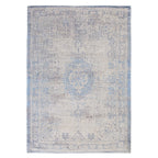 Vintage vloerkleed - Fading World Medaillon Blauw 9065