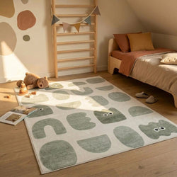 Kinderkamer vloerkleed - Pip Shapes Groen