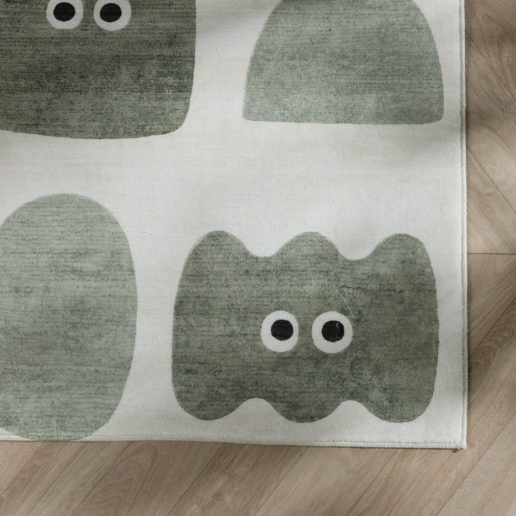 Kinderkamer vloerkleed - Pip Shapes Groen