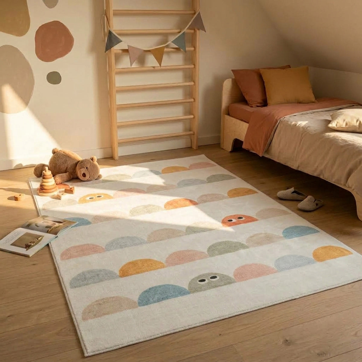 Kinderkamer vloerkleed - Pip Stripes Multicolor