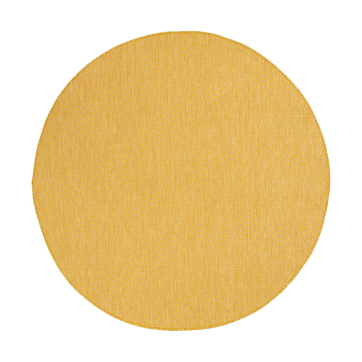 Tapis d'extérieur rond - Costa Jaune Ocre