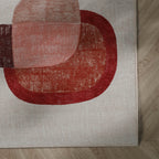 Tapis design - Rooted Rouge/Rose
