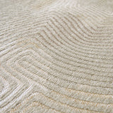 Round modern floor rug - Meditation Coral 9229 Beige