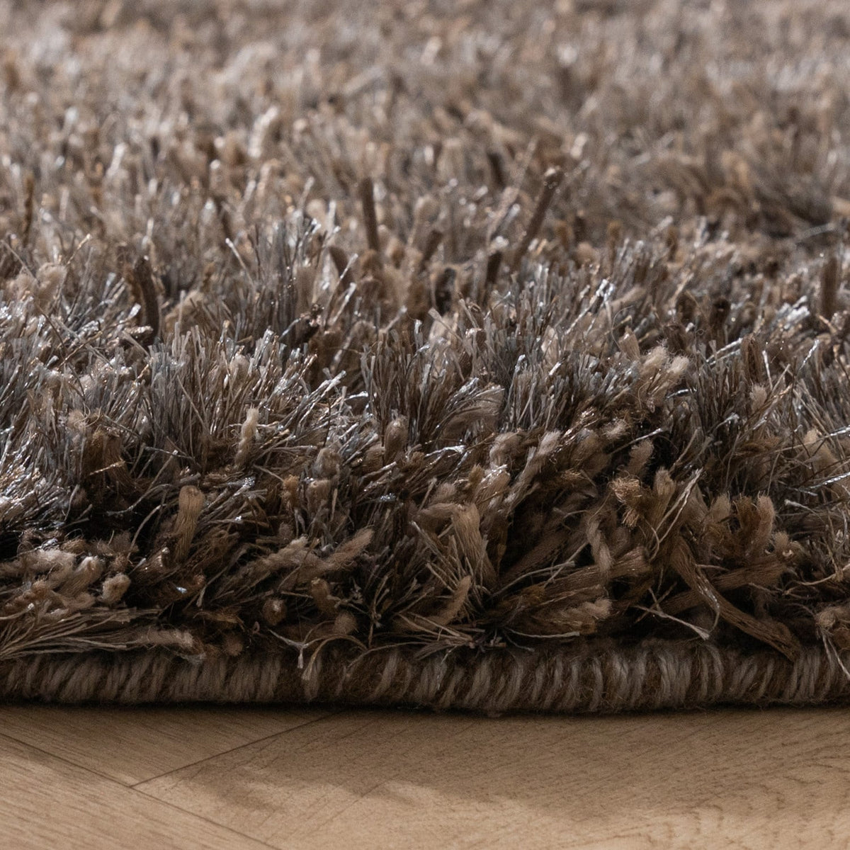Round Shaggy Rug - Grace Grey