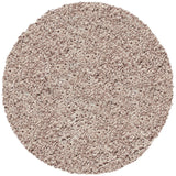 Round High-pile Floor Rug - Twilight Beige 6611