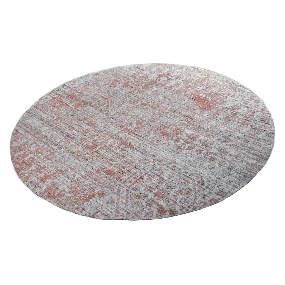 Round Wool Rug - Mathis Red