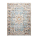 Indoor Outdoor Rug - Kairo Medallion Light Blue/Cream