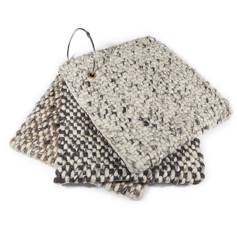 Wool Floor Rug - Lorraine Dark Brown/Cream