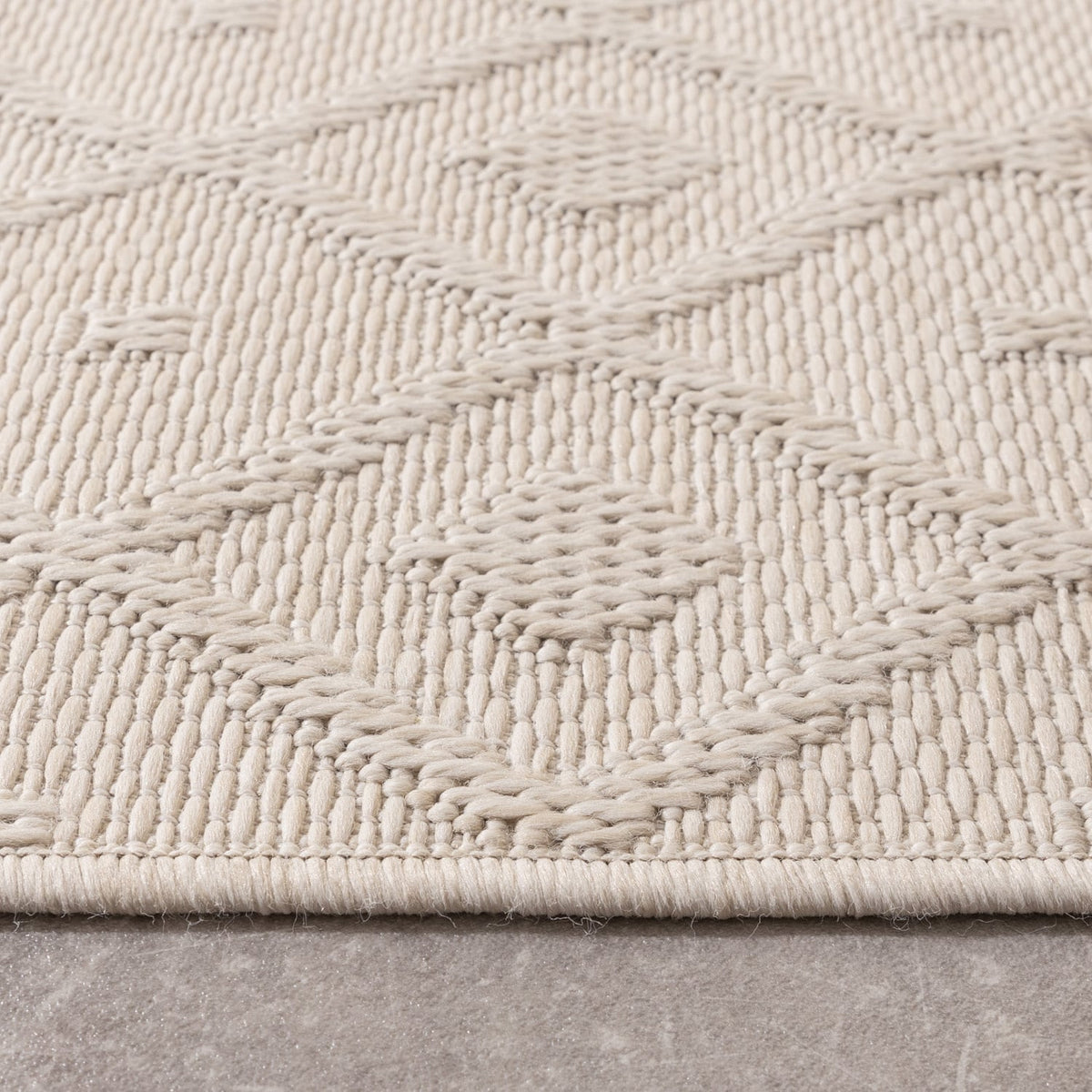 Indoor Outdoor Rug - Dunes Geo Cream