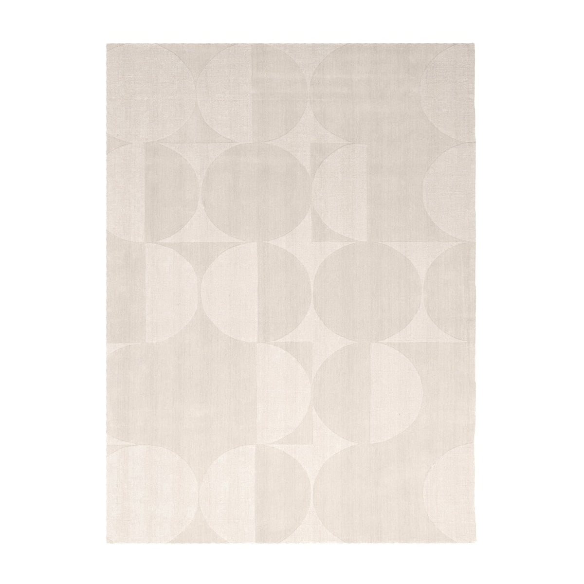 Wool Rug - Giselle Circles Cream