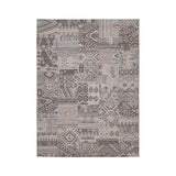 Wool patchwork floor rug - Olympus 9000 Grey