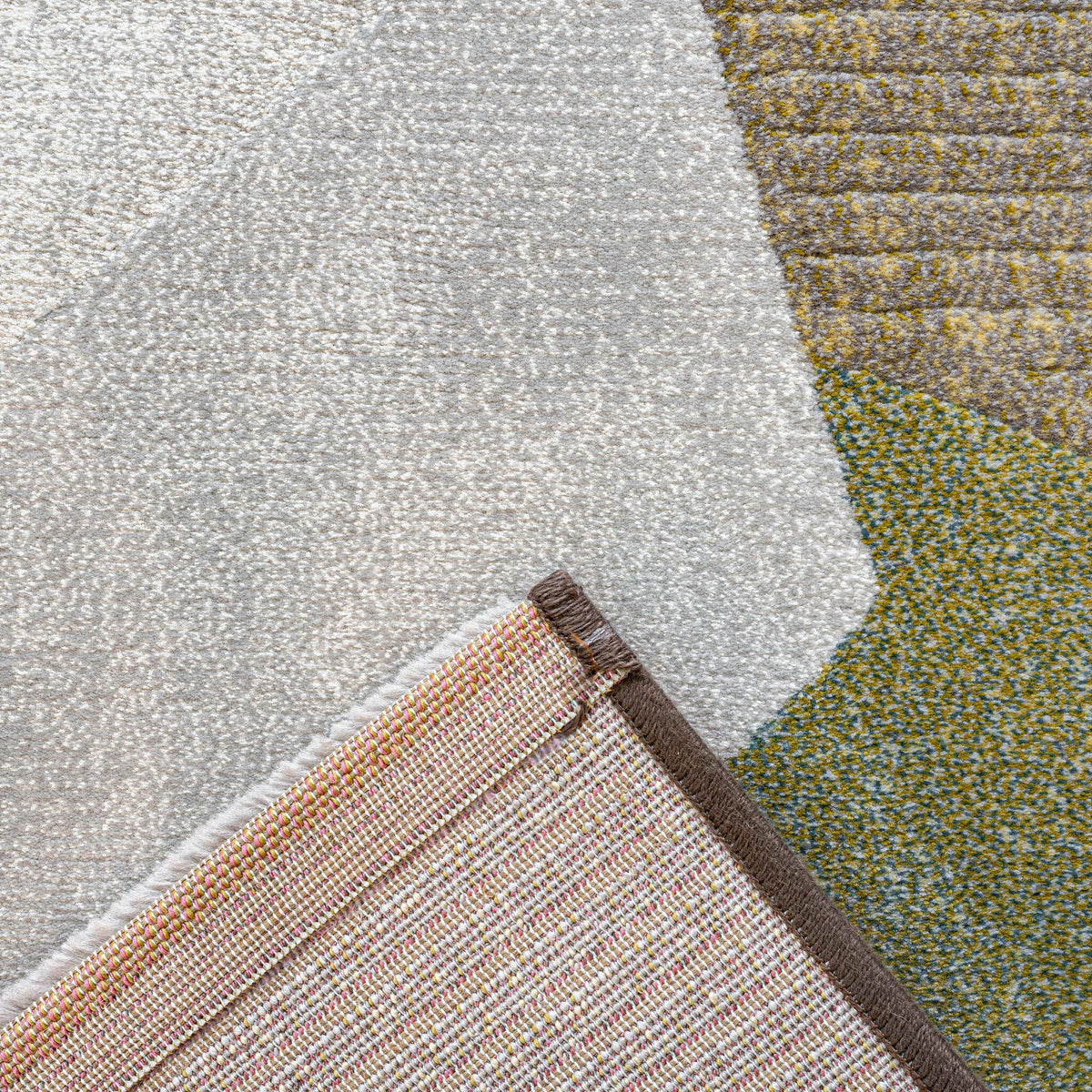 Abstract Floor Rug - Axil Blue/Green 5250