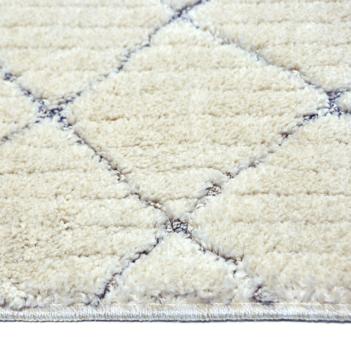 Soft floor rug - Oceane Tiles Cream