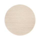 Round Wool Rug - Twist Beige