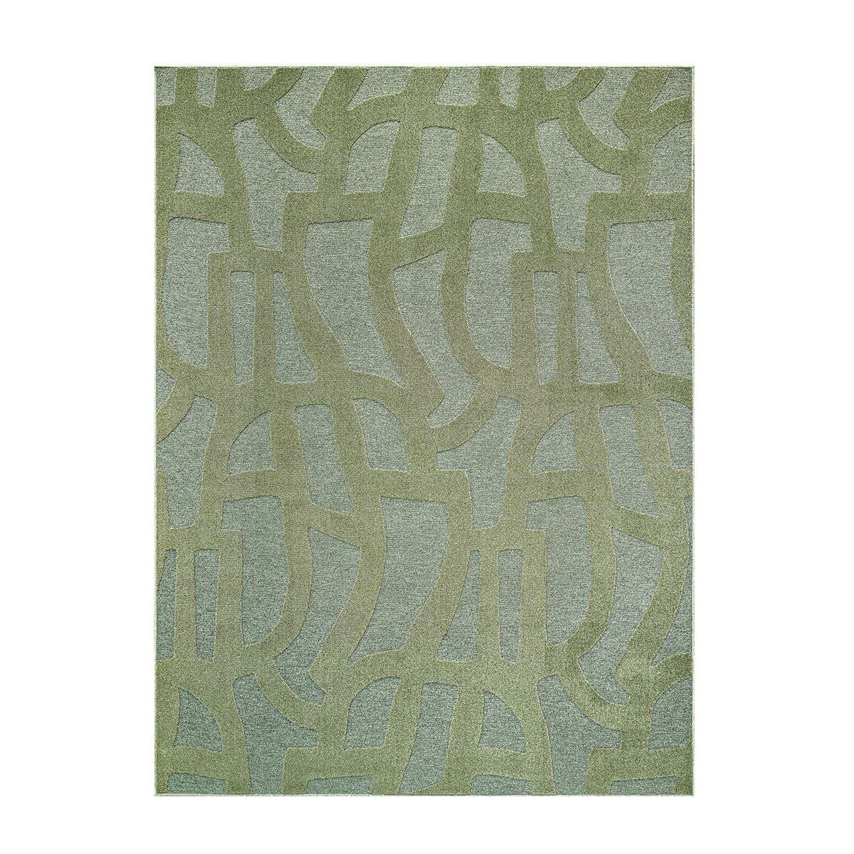 Modern floor rug - Thor Green 4141