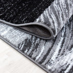 Modern floor rug - Jena Black 9220