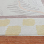 Outdoor Rug - Oasis Leaves Yellow/Lilac