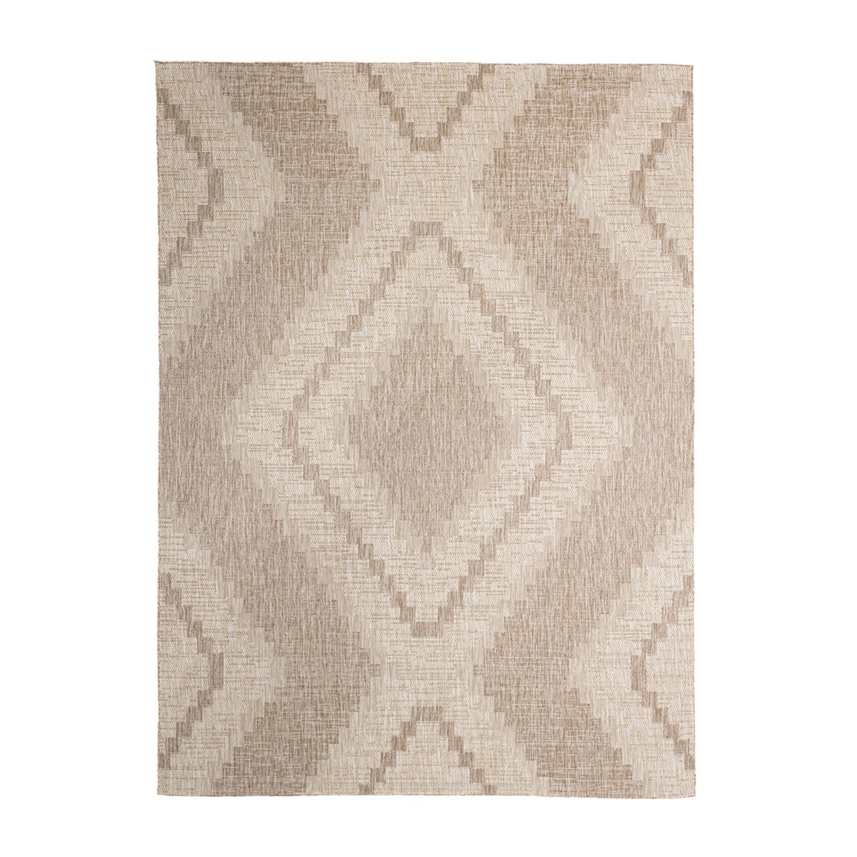 Jute Outdoor Rug - Atlas Diamond Brown/Cream