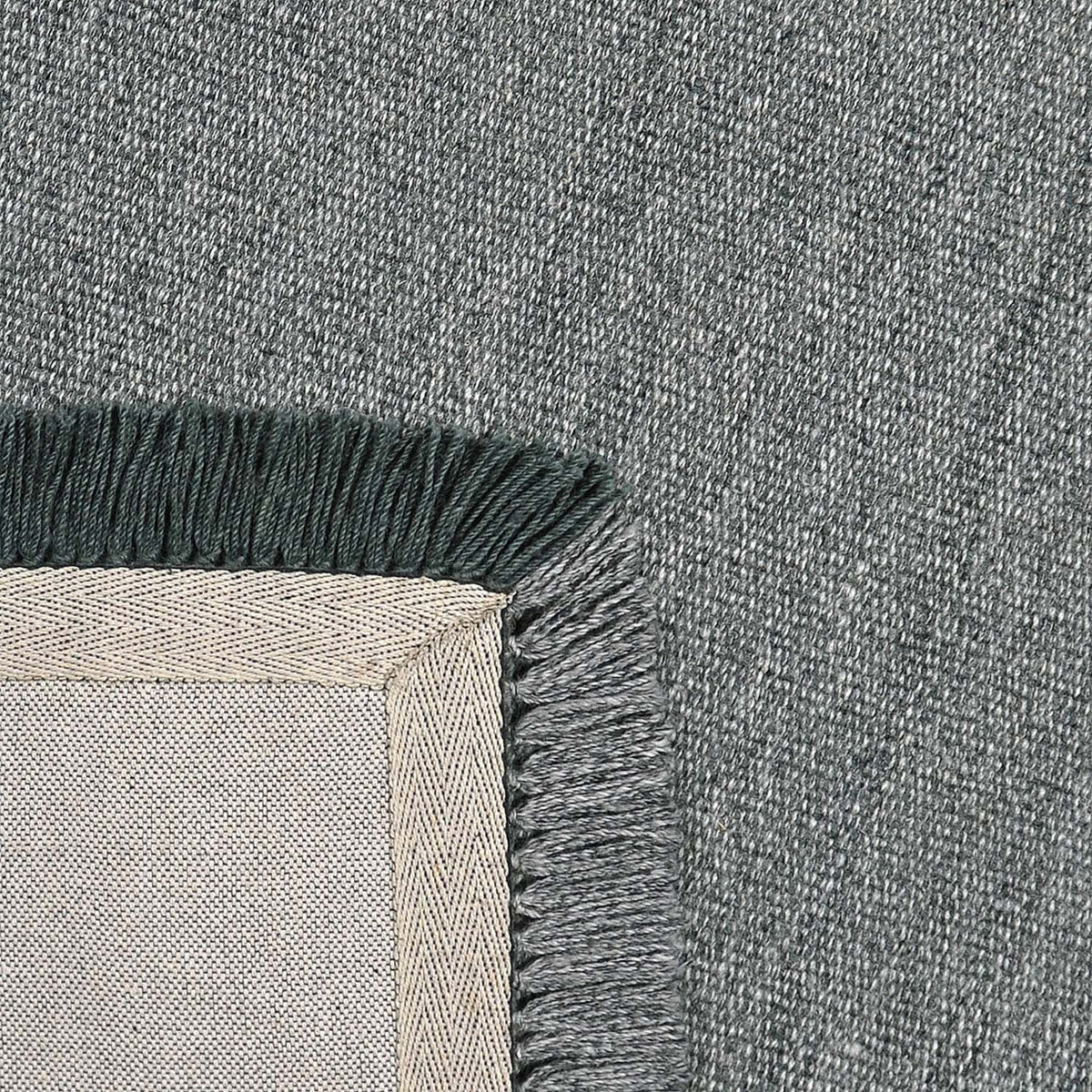 Wool Floor Rug - Quentin Green