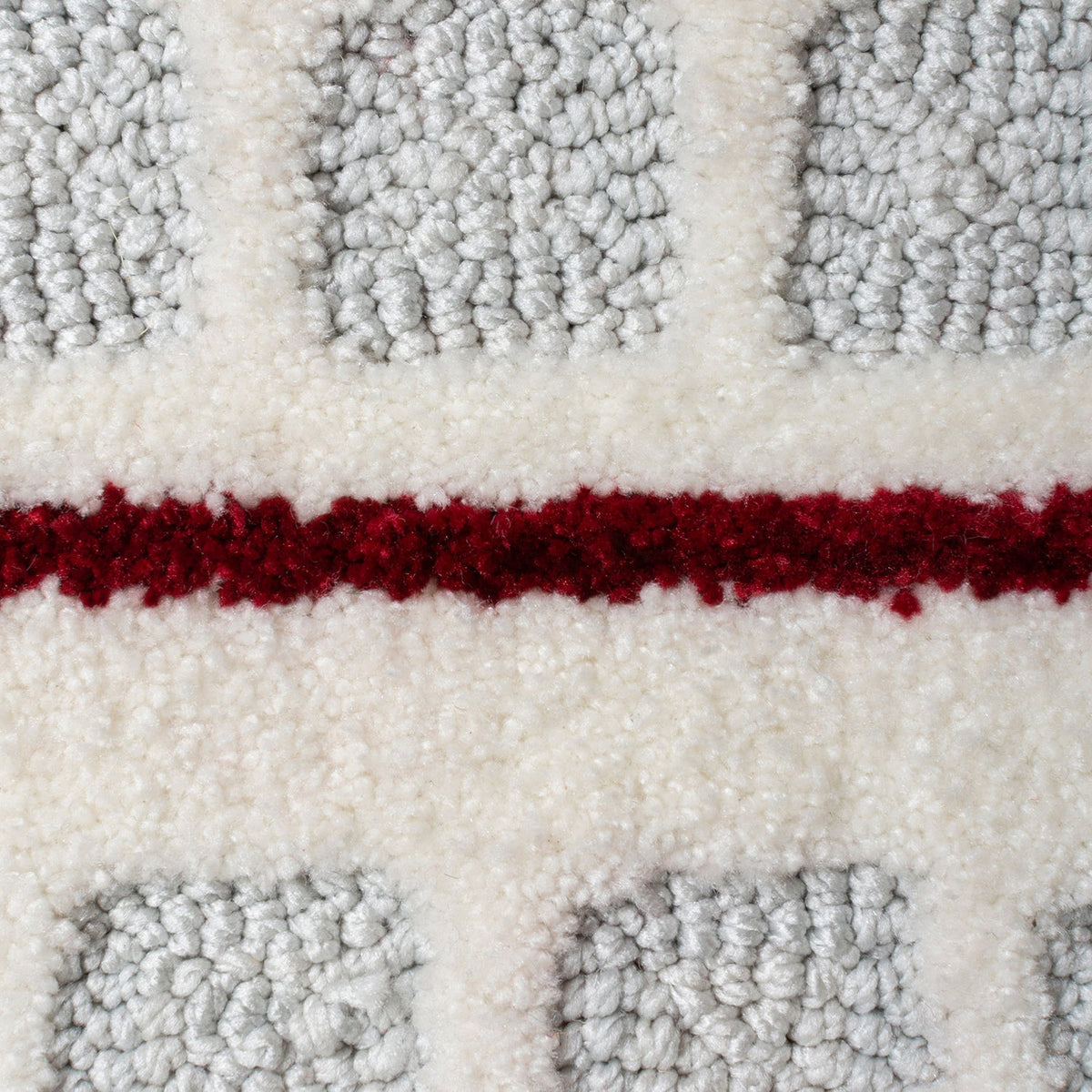 Children's floor rug - Zesto City Grey/Red