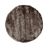 Round High Pile Rug - Glorious Silver/Grey