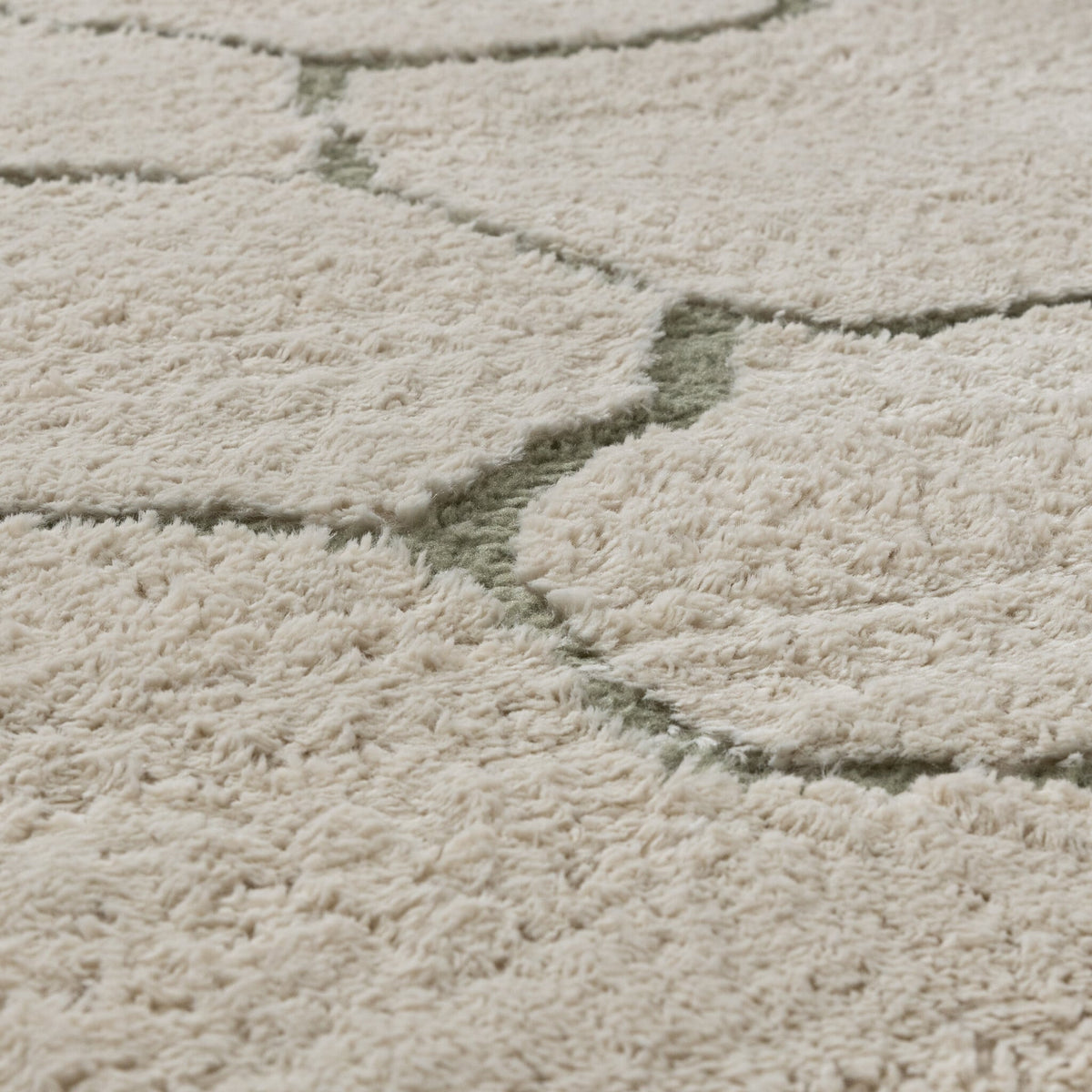 Scandinavian Rug - Yune Stone Cream/Green