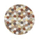 Round modern floor rug - Amado Brown 4248