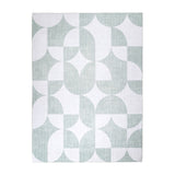 Abstract Outdoor Rug - Groovy Tiles Green