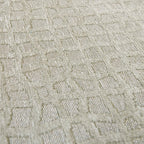 Round modern floor rug - Structures Trammel 9245