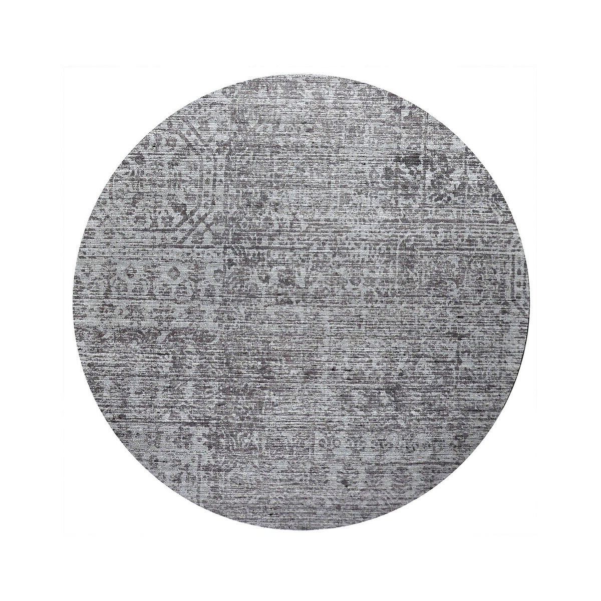 Round Wool Rug - Mathis Grey