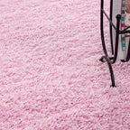 High-pile floor rug - Life Pink