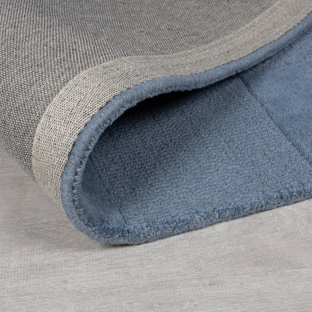 Luxury floor rug - Xeano checkerboard Blue