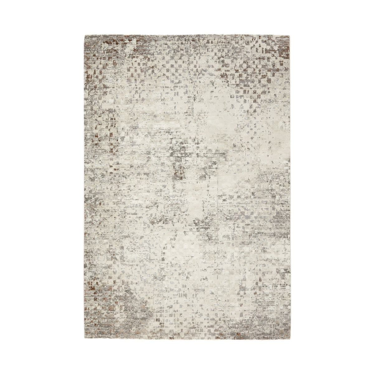 Low-pile floor rug - Ghazi Brown/Cream 3600