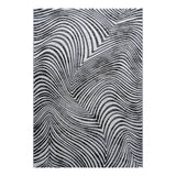 Modern floor rug - Alvie Black 7696