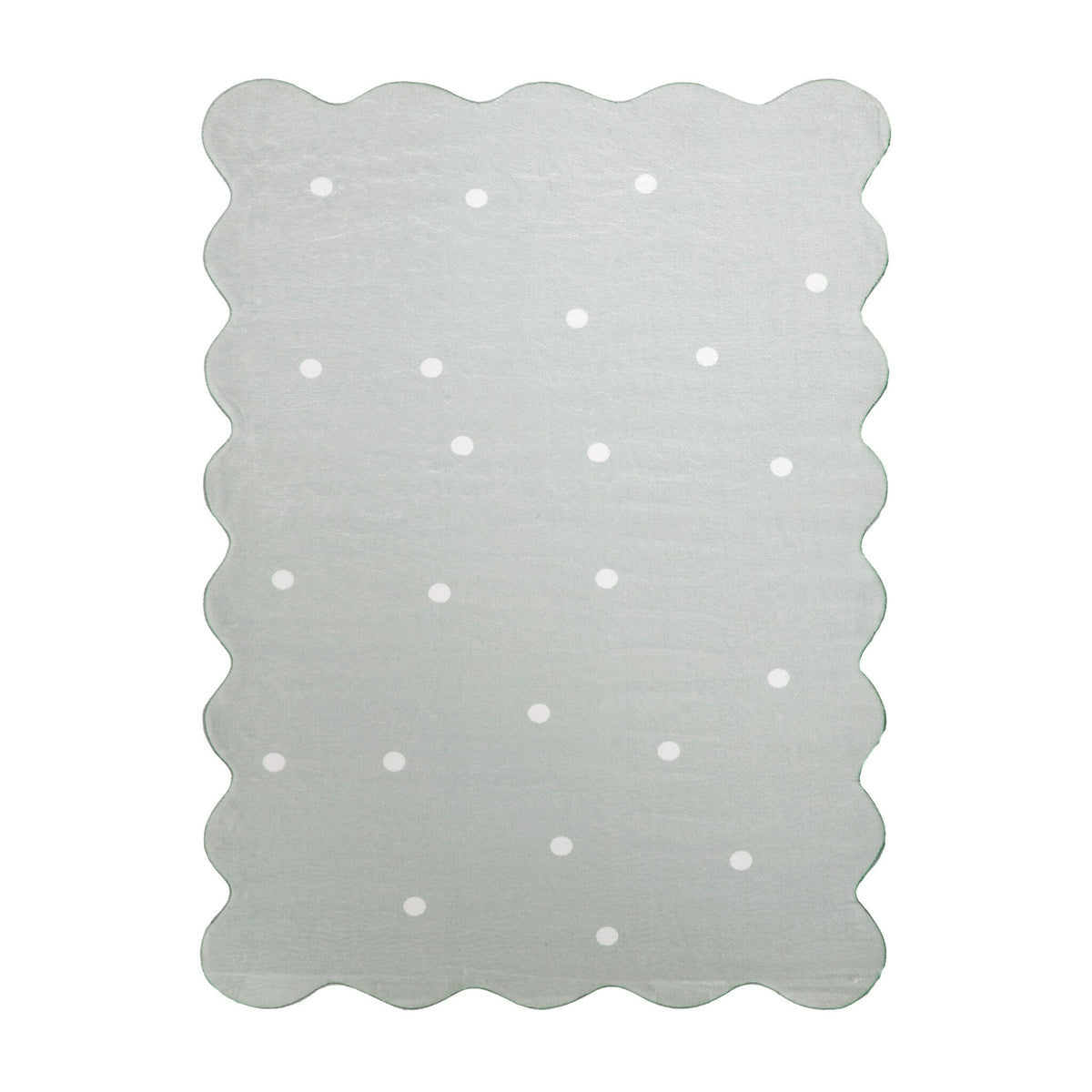 Kids Room Rug - Cloudy Dots Mint