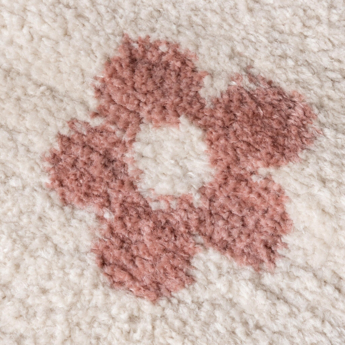 Washable children's rug - Moos Flower Pink 