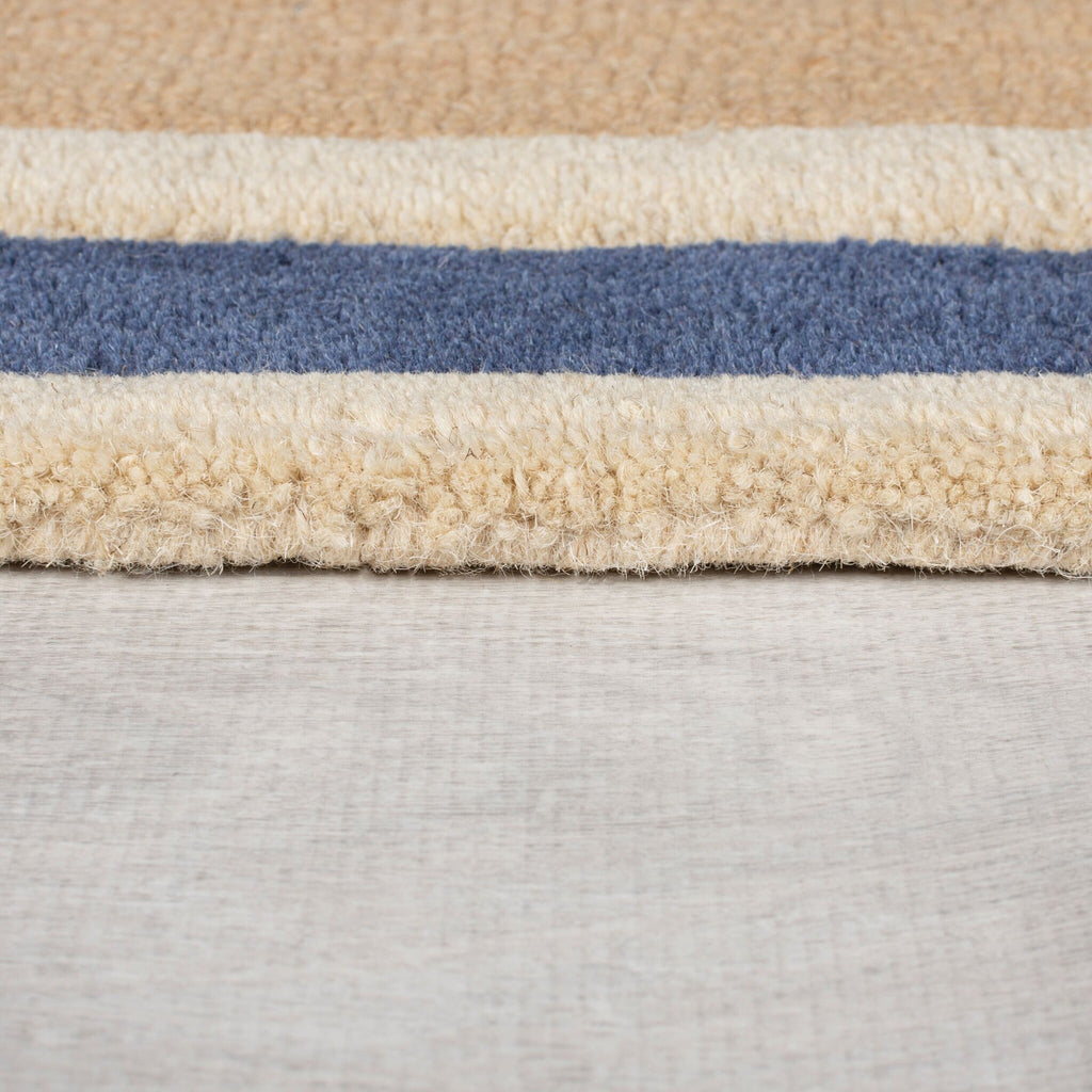 Retro floor rug - Ryano Blocks Blue/Multicolor
